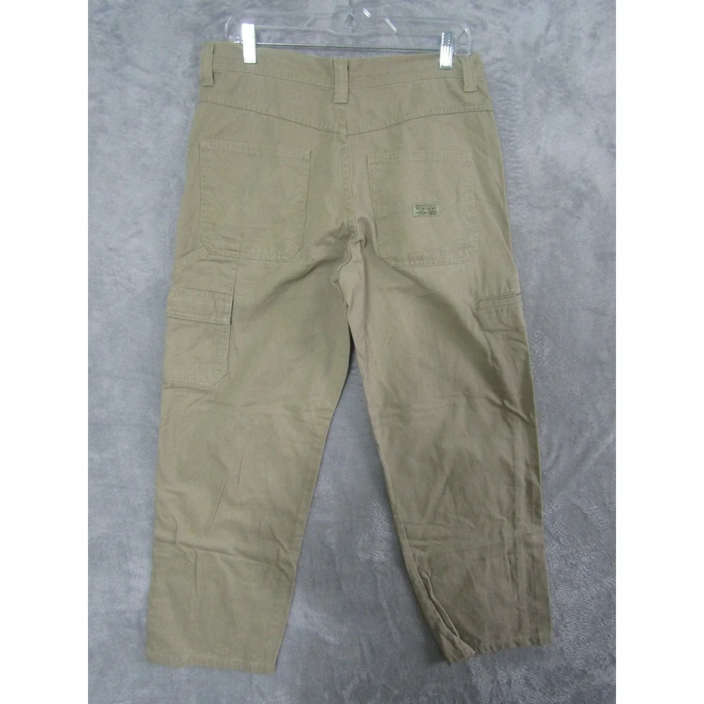 Wrangler Cargo Pants Khaki Tan Carpenter Workwear Utility‎ Mens Size 32x31